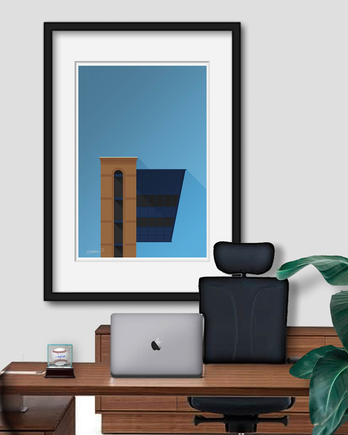 Minimalist Michigan Stadium (Pressbox)
