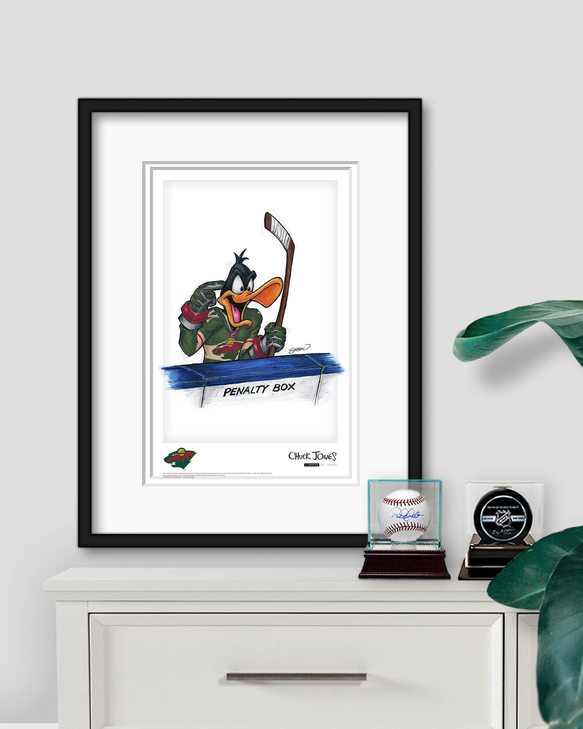 Duck Season Hockey Season x NHL Wild Daffy Duck Limited Edition Art Print