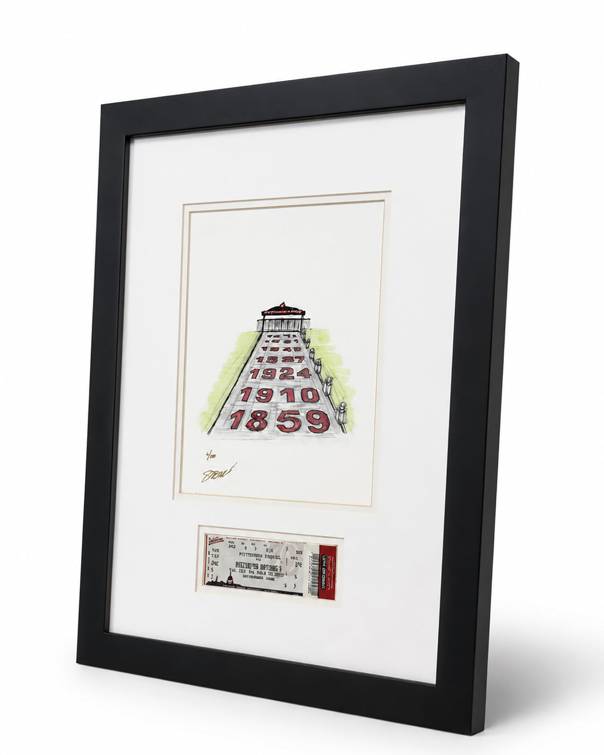 National Park Limited Edition Sketch with Framed Stephen Strasburg Debut Ticket