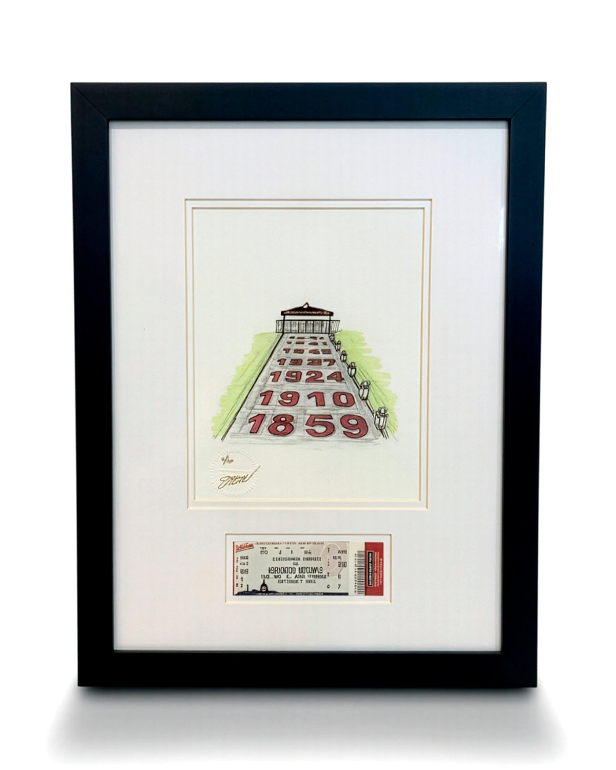 National Park Limited Edition Sketch with Framed Stephen Strasburg Debut Ticket