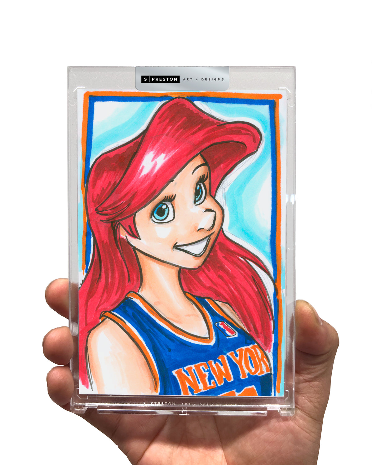 Hoops Princess Art Slab- New York Basketball - Original Art