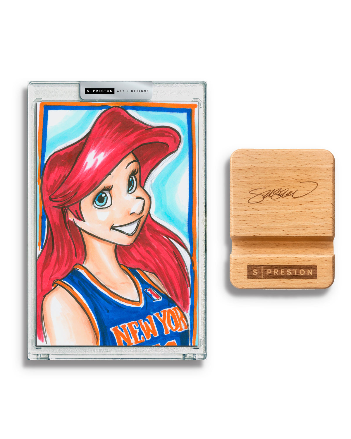 Hoops Princess Art Slab- New York Basketball - Original Art