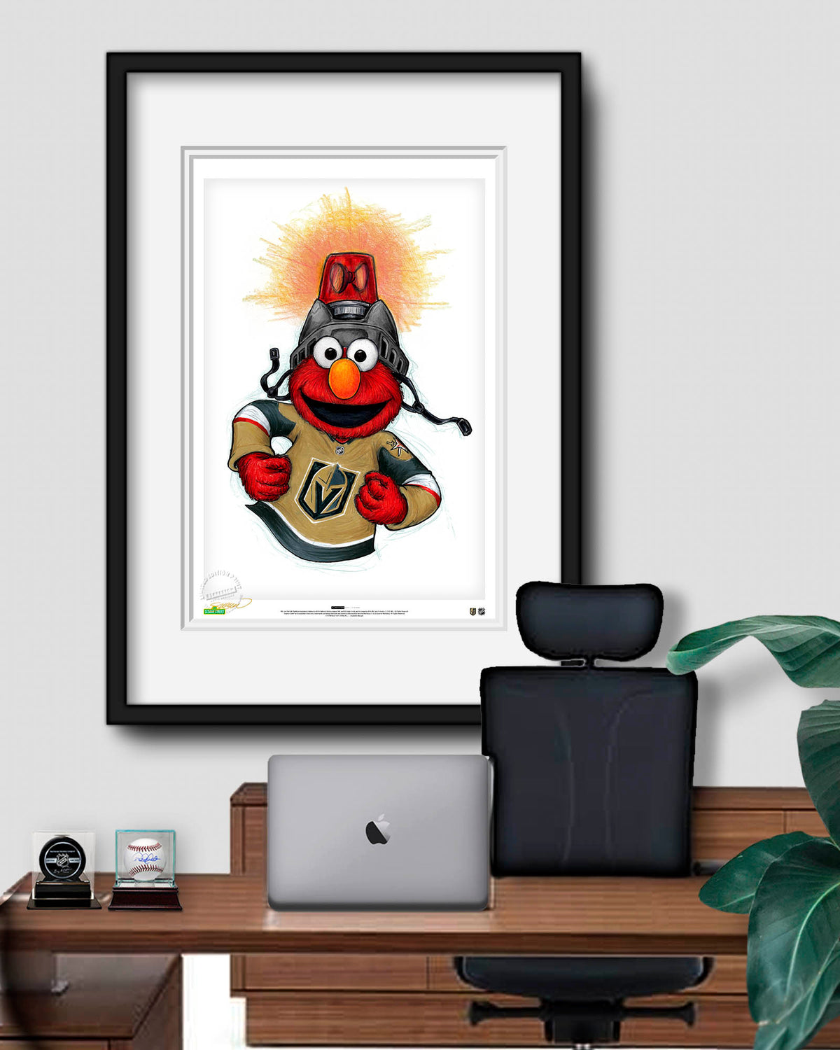 Elmo Loves Goals! x NHL Golden Knights Limited Edition Art Print
