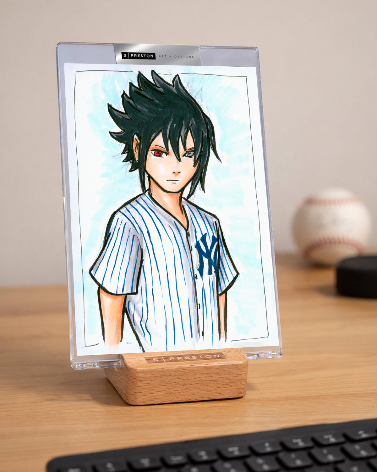 Anime Baseball Art Slab- New York Yankees - Original Art