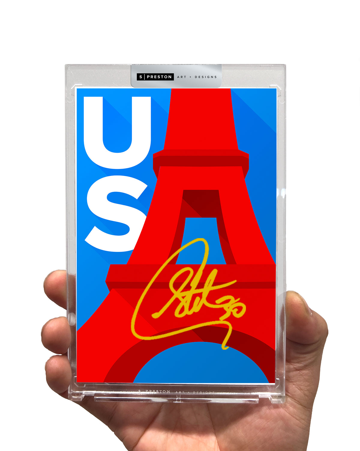 Minimalist Art Prints - Steph Curry Autographed Print - Authenticated