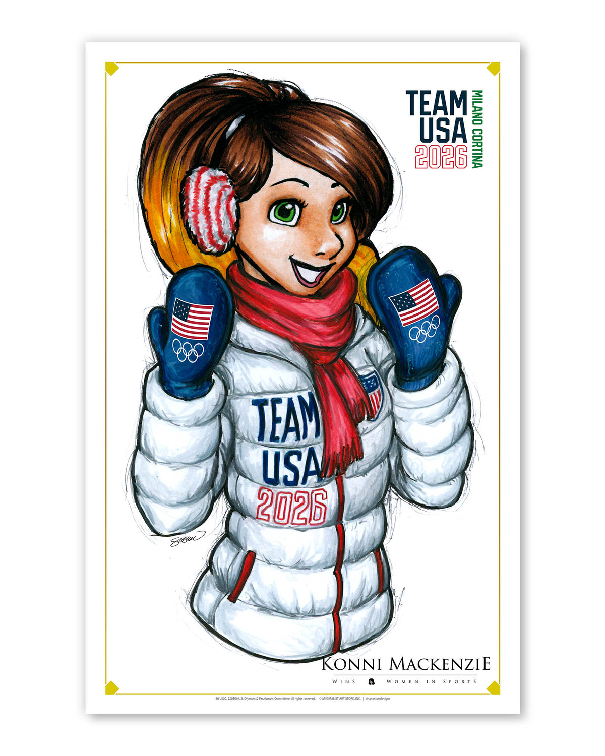 WinS® Konni Mackenzie TEAM USA Art Print