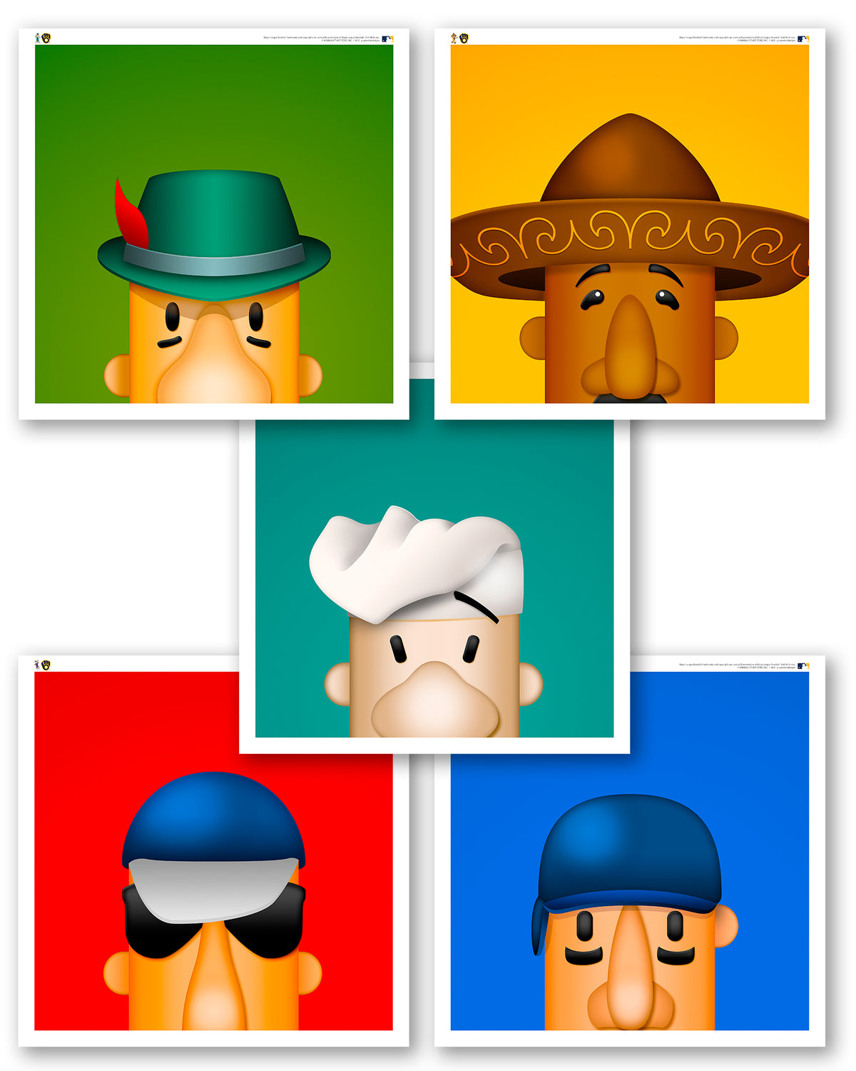 Minimalist Racing Sausage Art Print Set