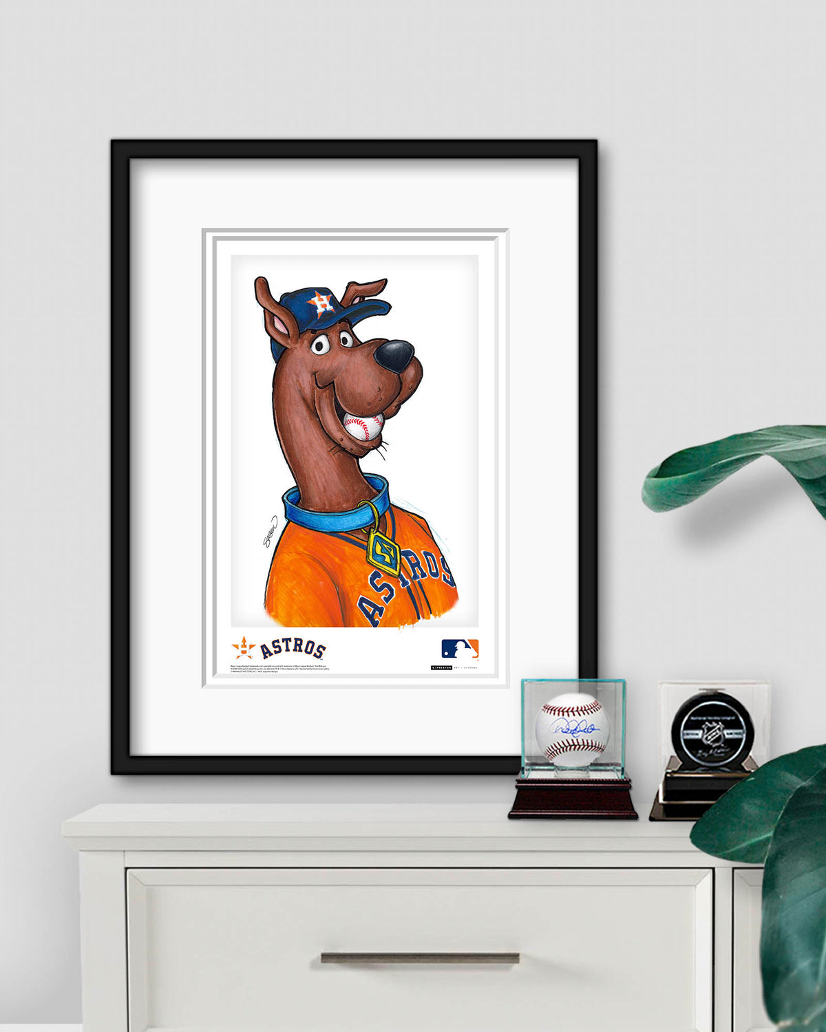 Scooby Doo x MLB Astros Limited Edition Art Print