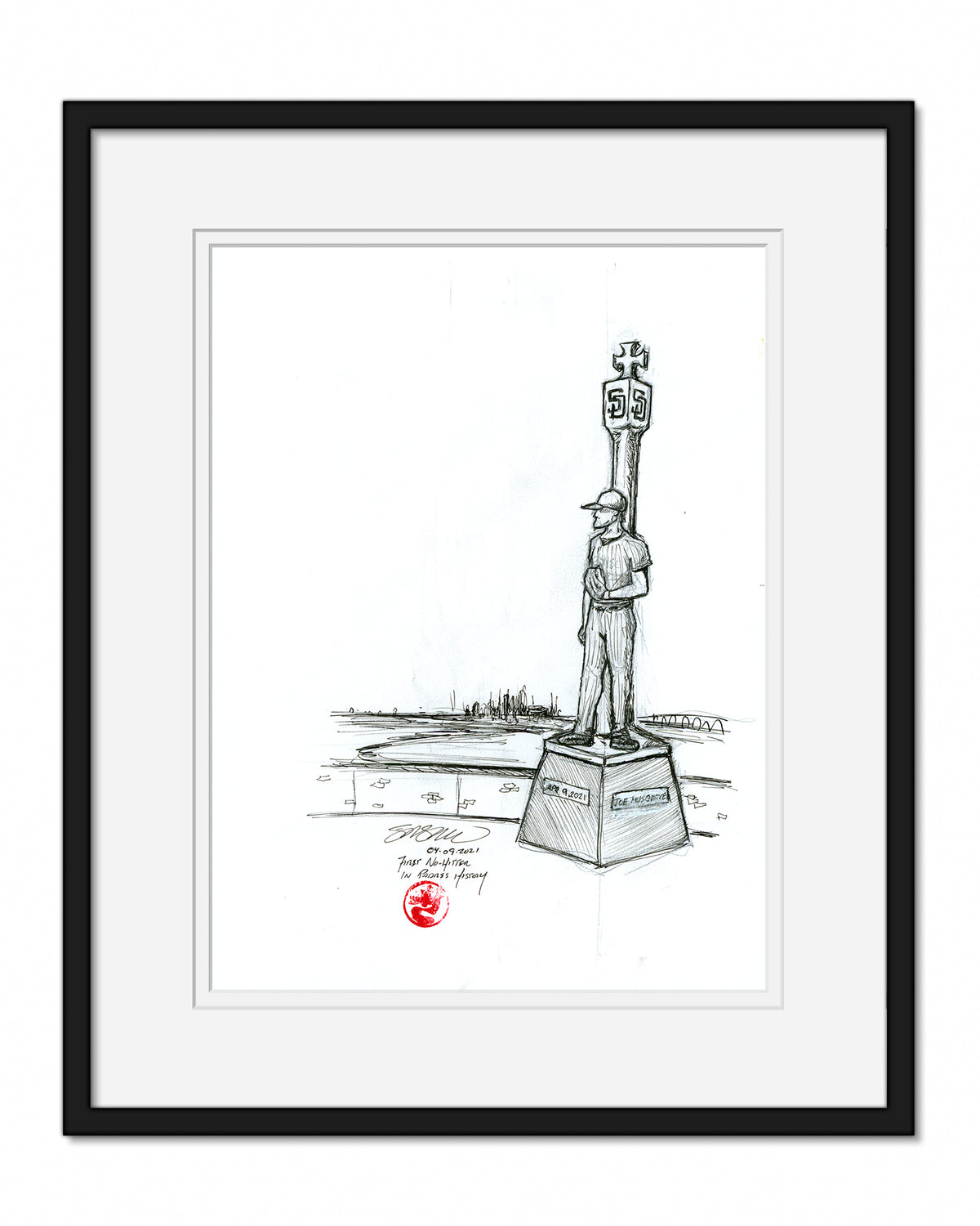 Joe Musgrove No Hitter Tribute Original Art