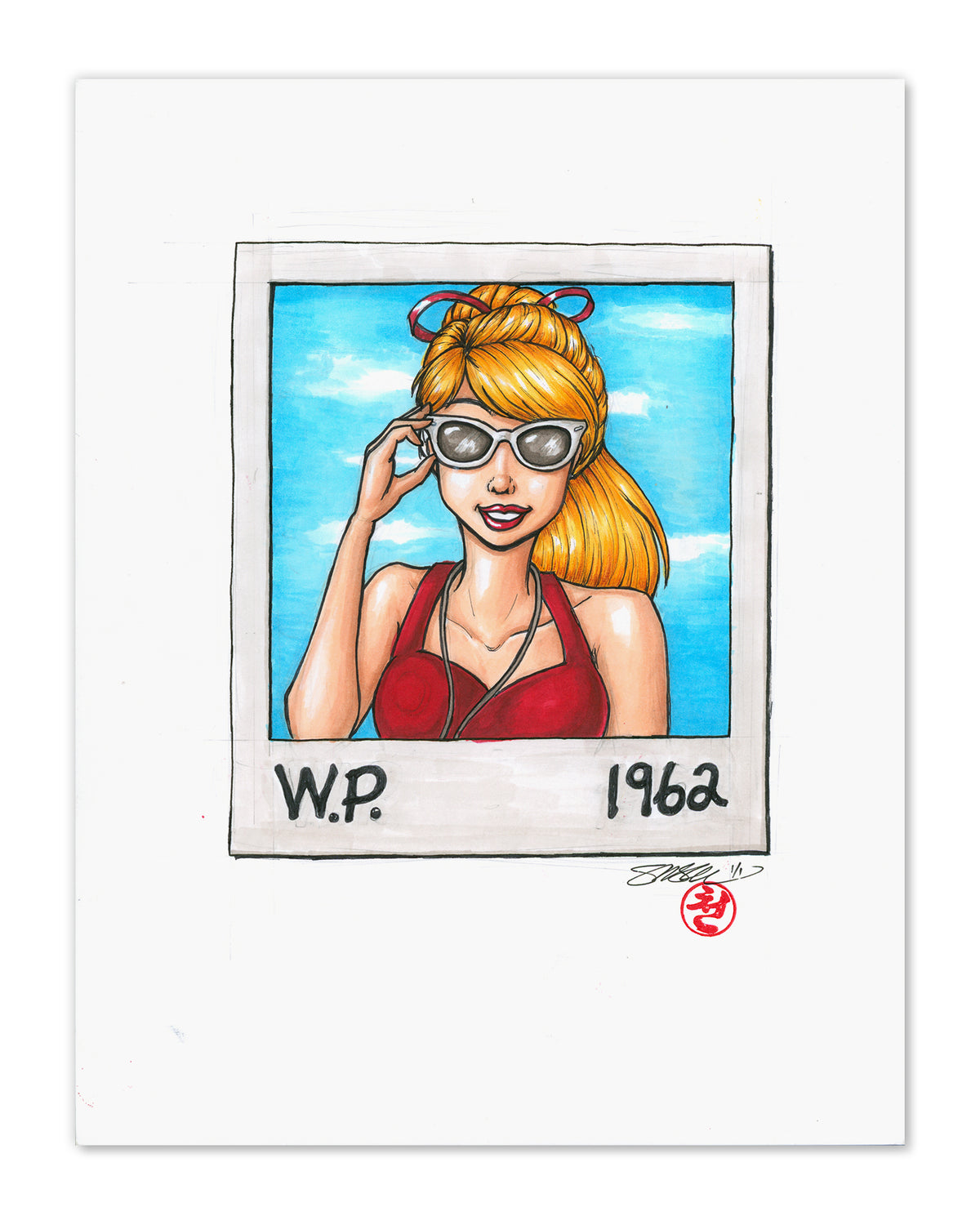 Squint's First Love Sketch Original Art