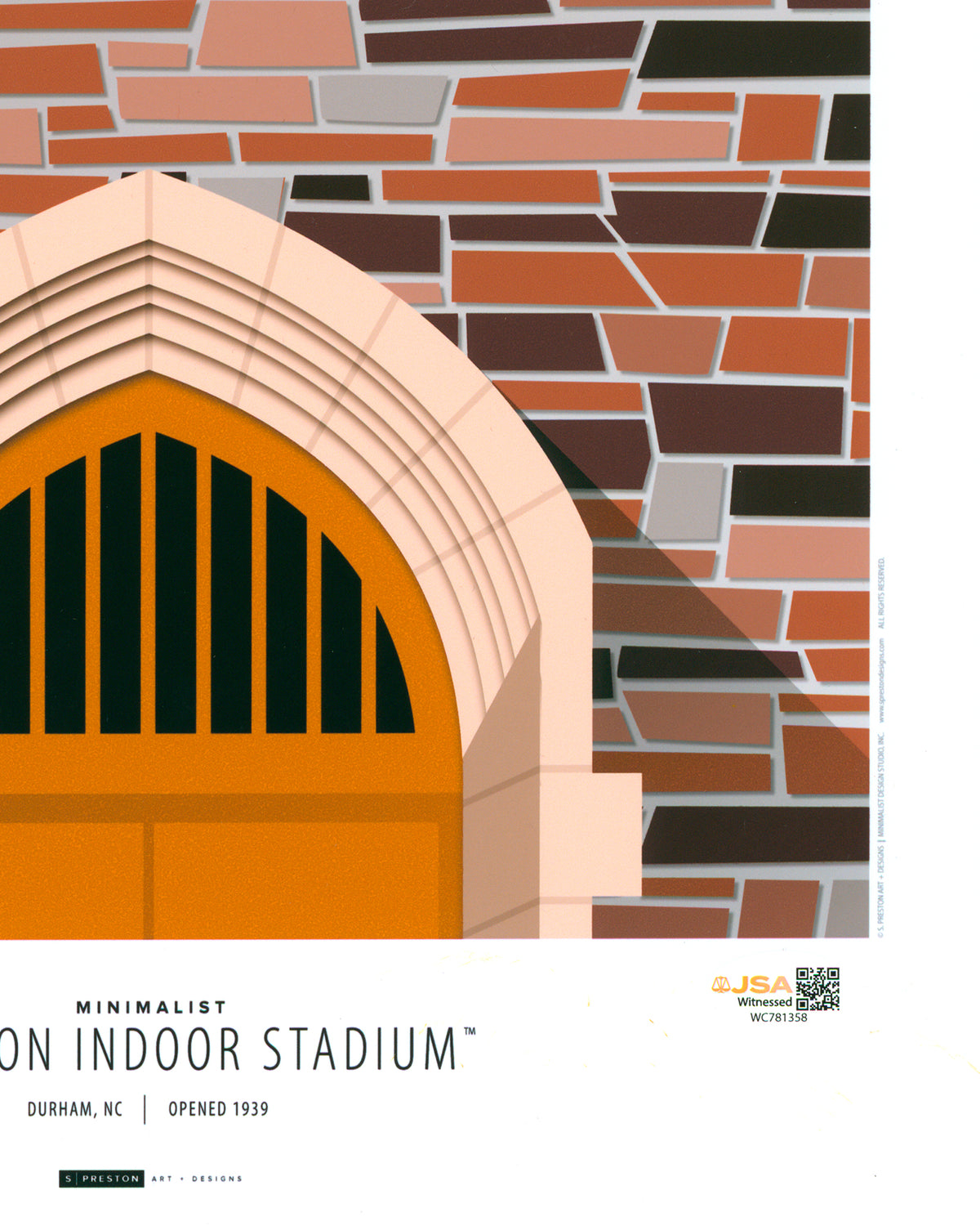 Minimalist Cameron Indoor Stadium - Christian Laettner Autographed -  Authenticated