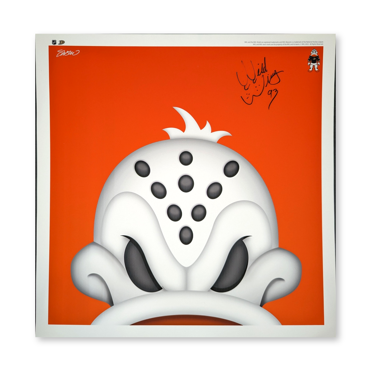 Minimalist Wild Wing Autographed Poster