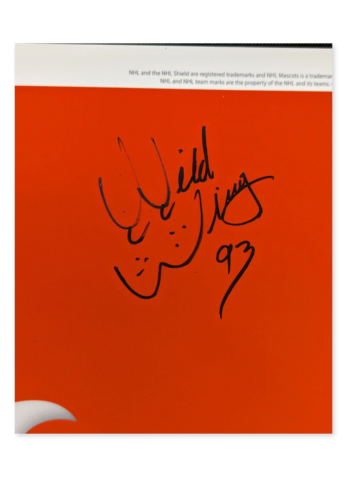 Minimalist Wild Wing Autographed Poster