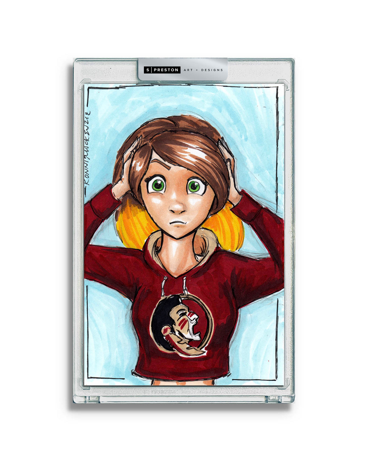 WinS® Every Day Konni Mackenzie Original Art Card Slab 2023-12-08