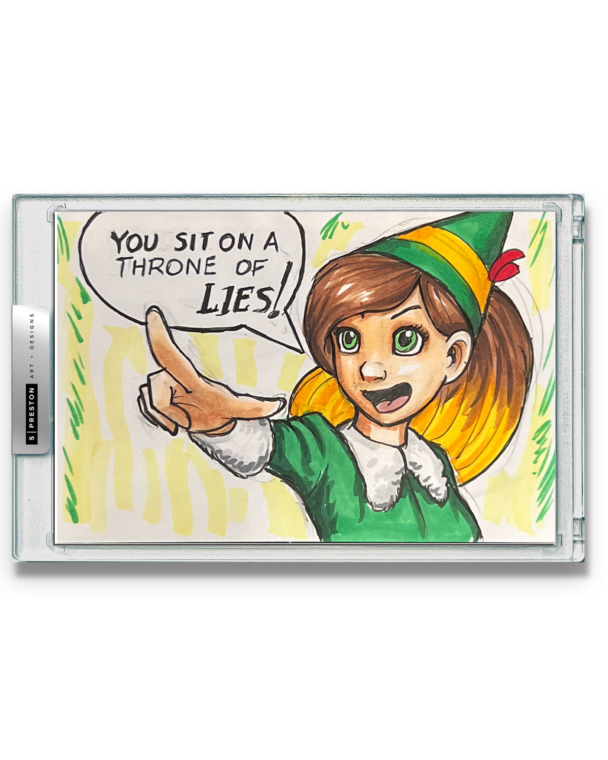 WinS® Every Day Konni Mackenzie Original Art Card Slab 2023-12-16 - Elf