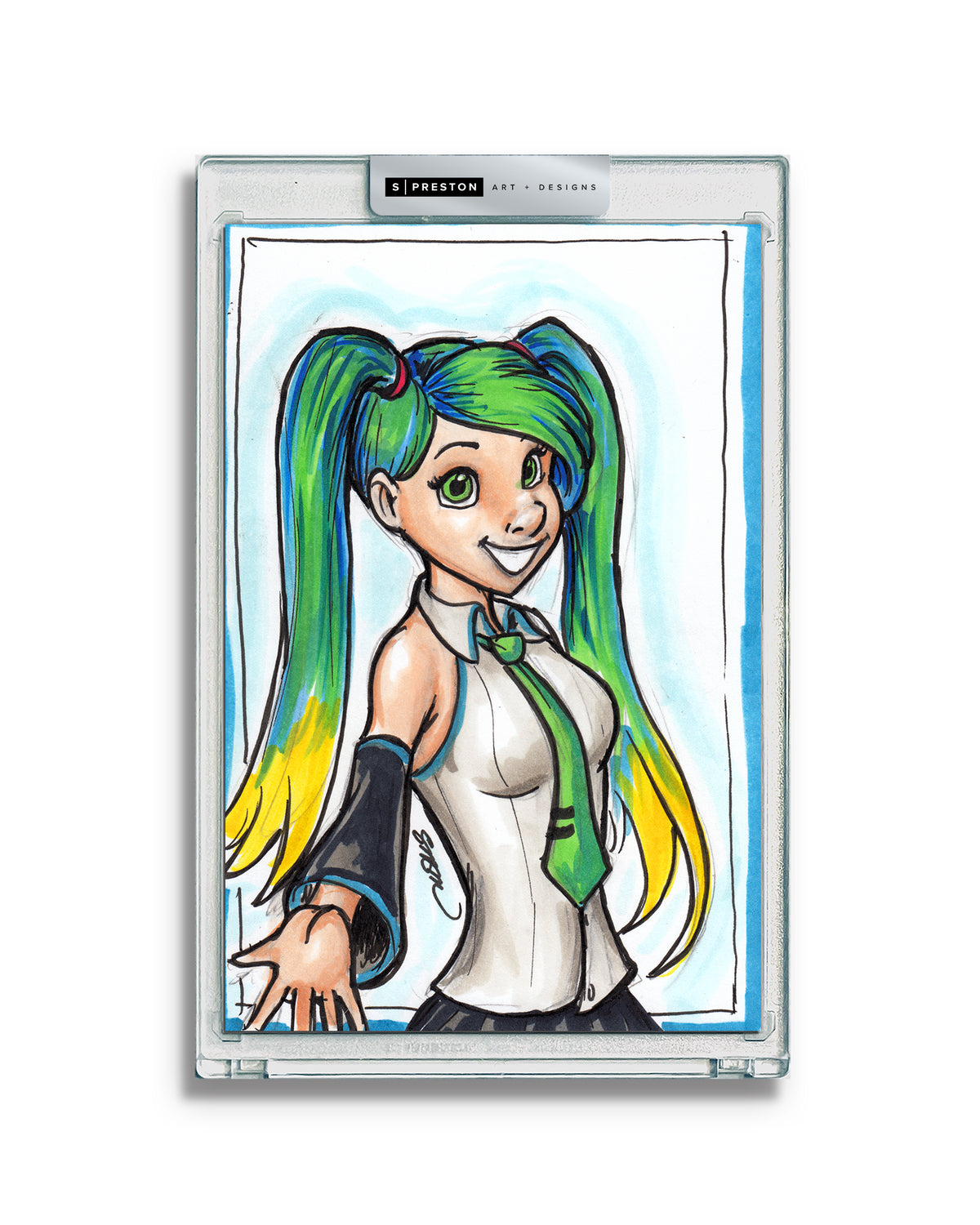 WinS® Every Day Konni Mackenzie Original Art Card Slab 2024-03-24 - Hatsume Miku