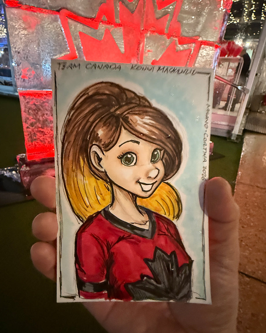 WinS® Every Day Konni Mackenzie Original Art - Milan 2026 Hockey Canada