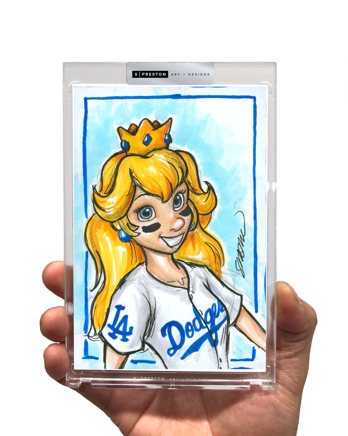 WinS® Every Day Dodgers Princess Peach Original Art Slab 2026-04-02