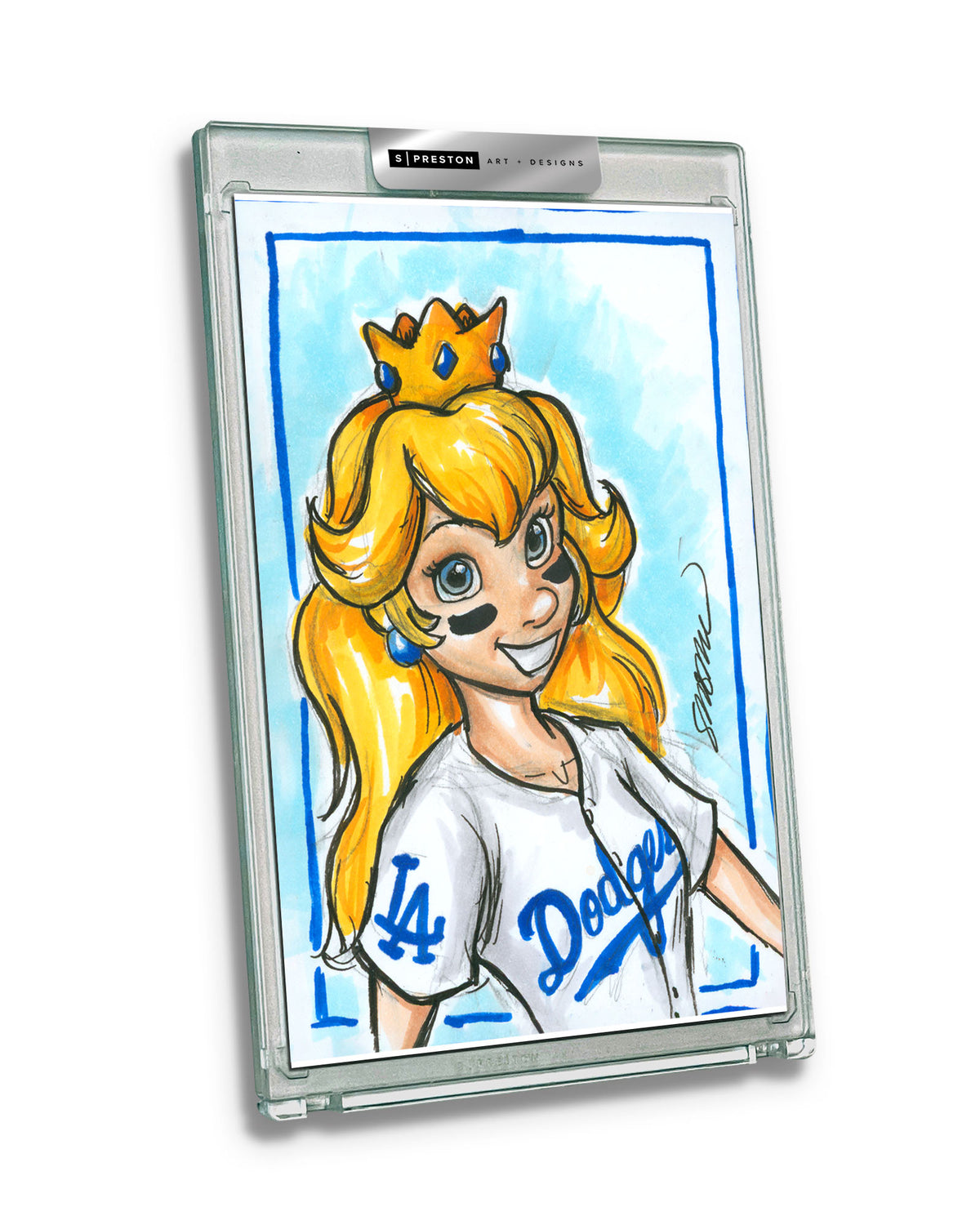 WinS® Every Day Dodgers Princess Peach Original Art Slab 2026-04-02