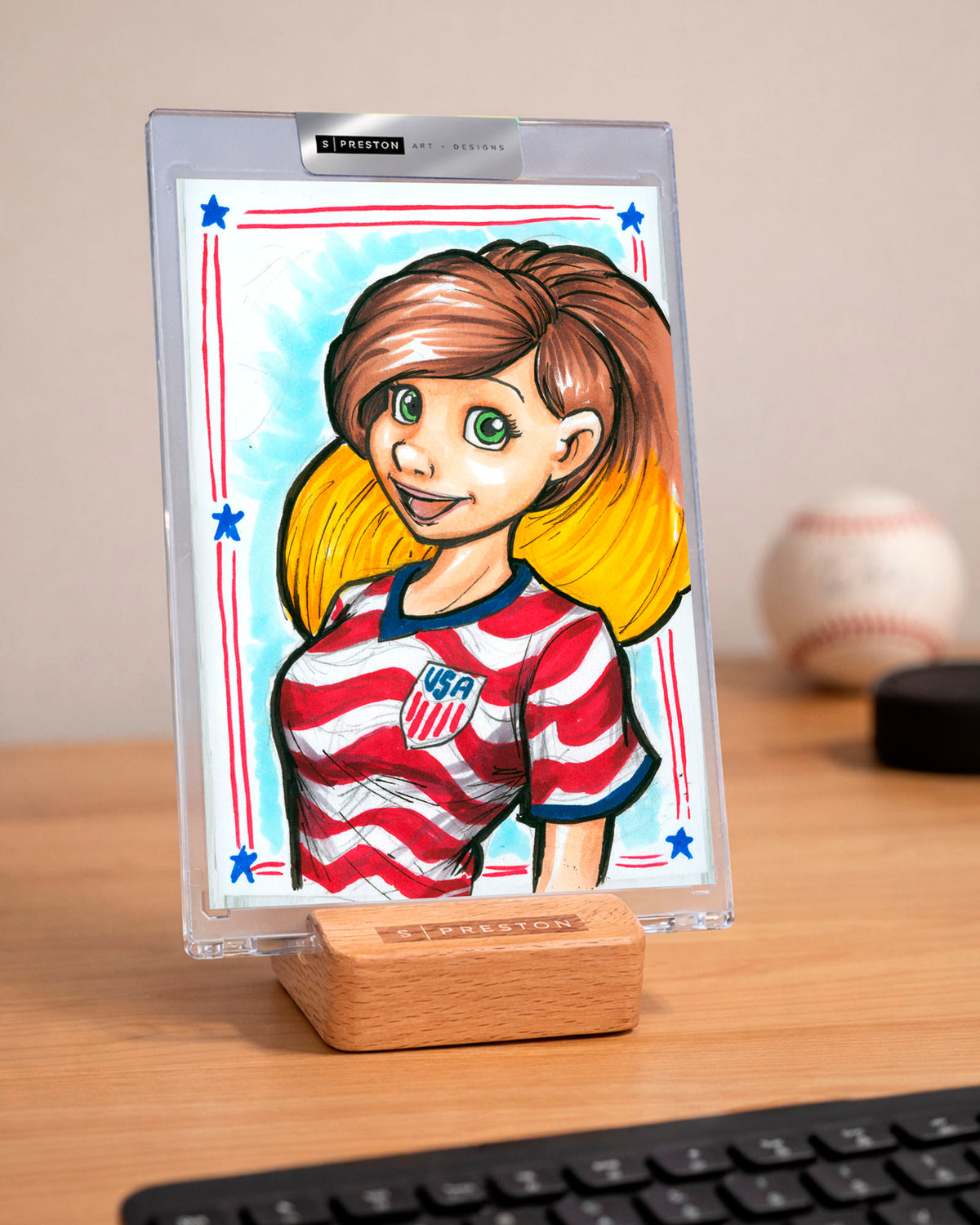 WinS® Every Day Konni Mackenzie Original Art Slab - World Cup USA