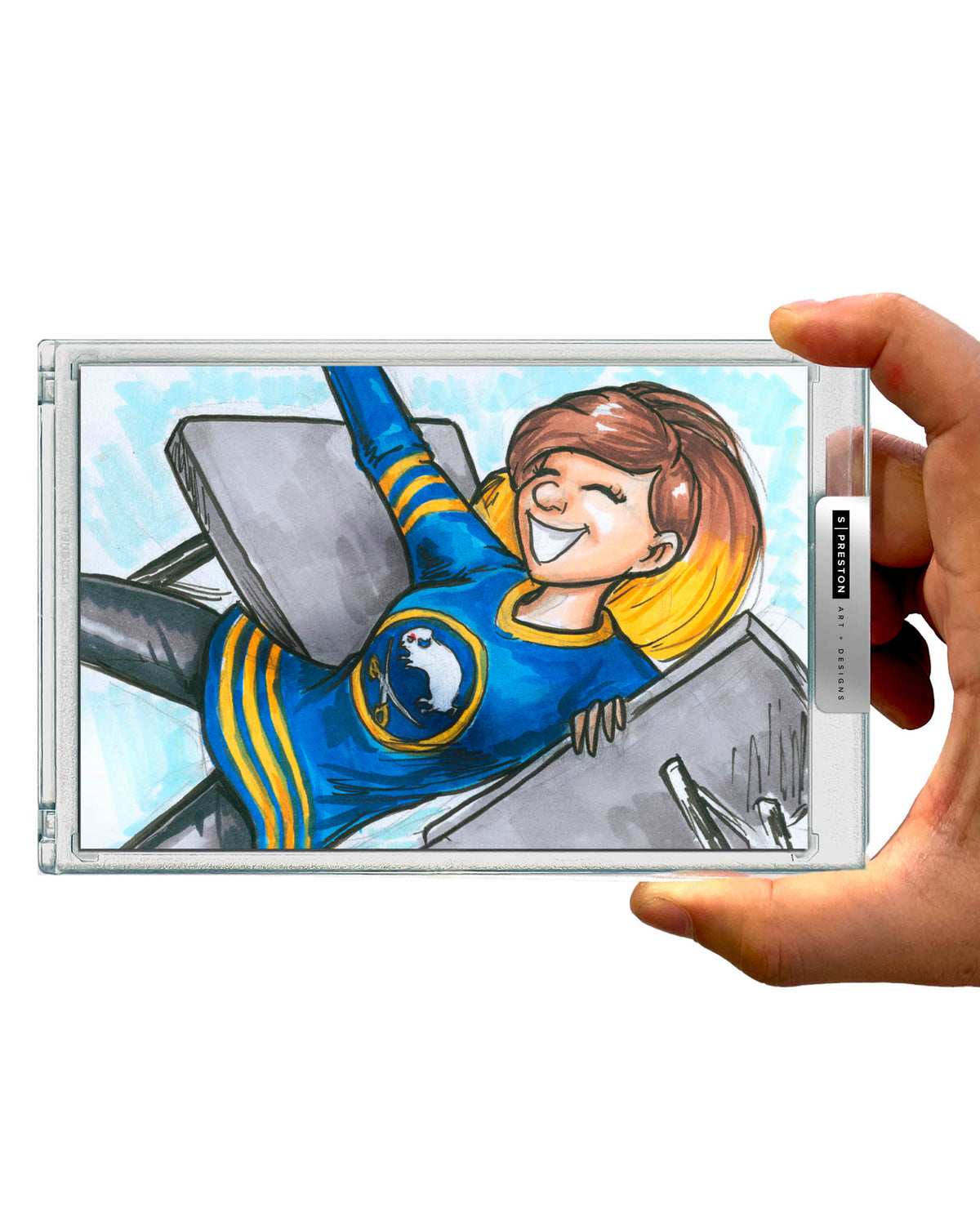 WinS® Every Day Sabres Konni Mackenzie Original Art Slab 2026-05-13