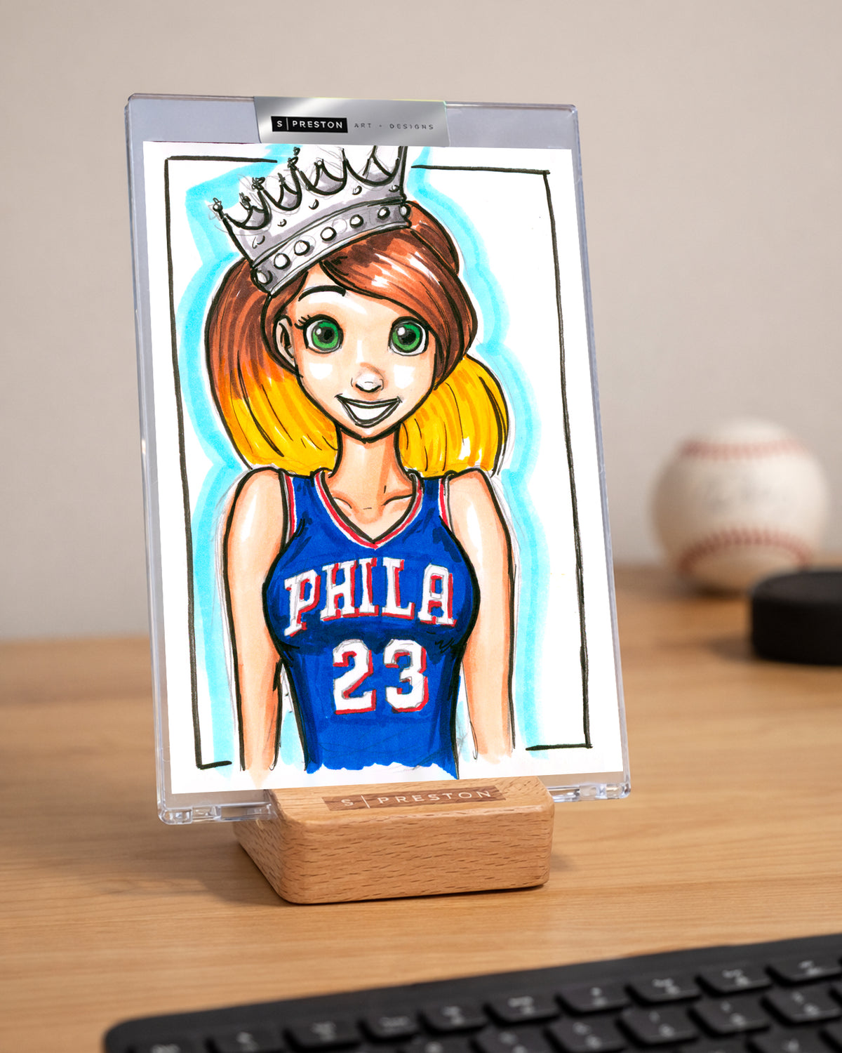 WinS® Every Day Konni Mackenzie Original Art - King lands in Philly