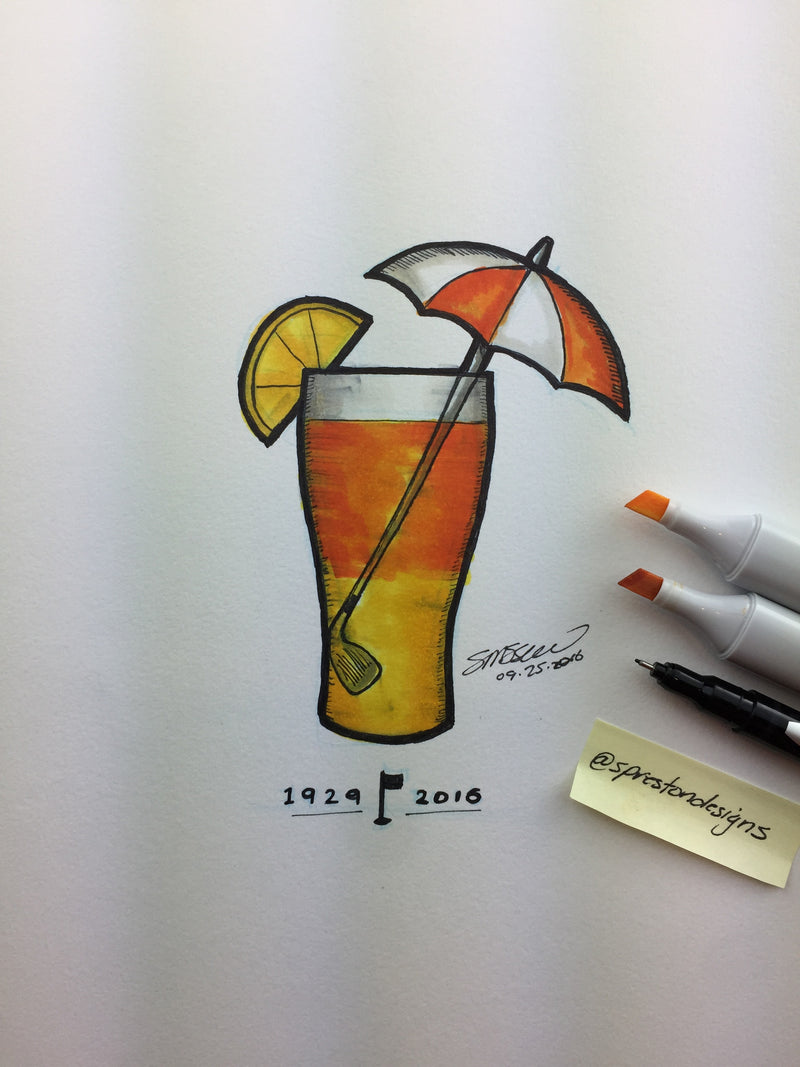 Arnold Palmer Tribute Illustration Limited Edition - Golf - S. Preston Art + Designs