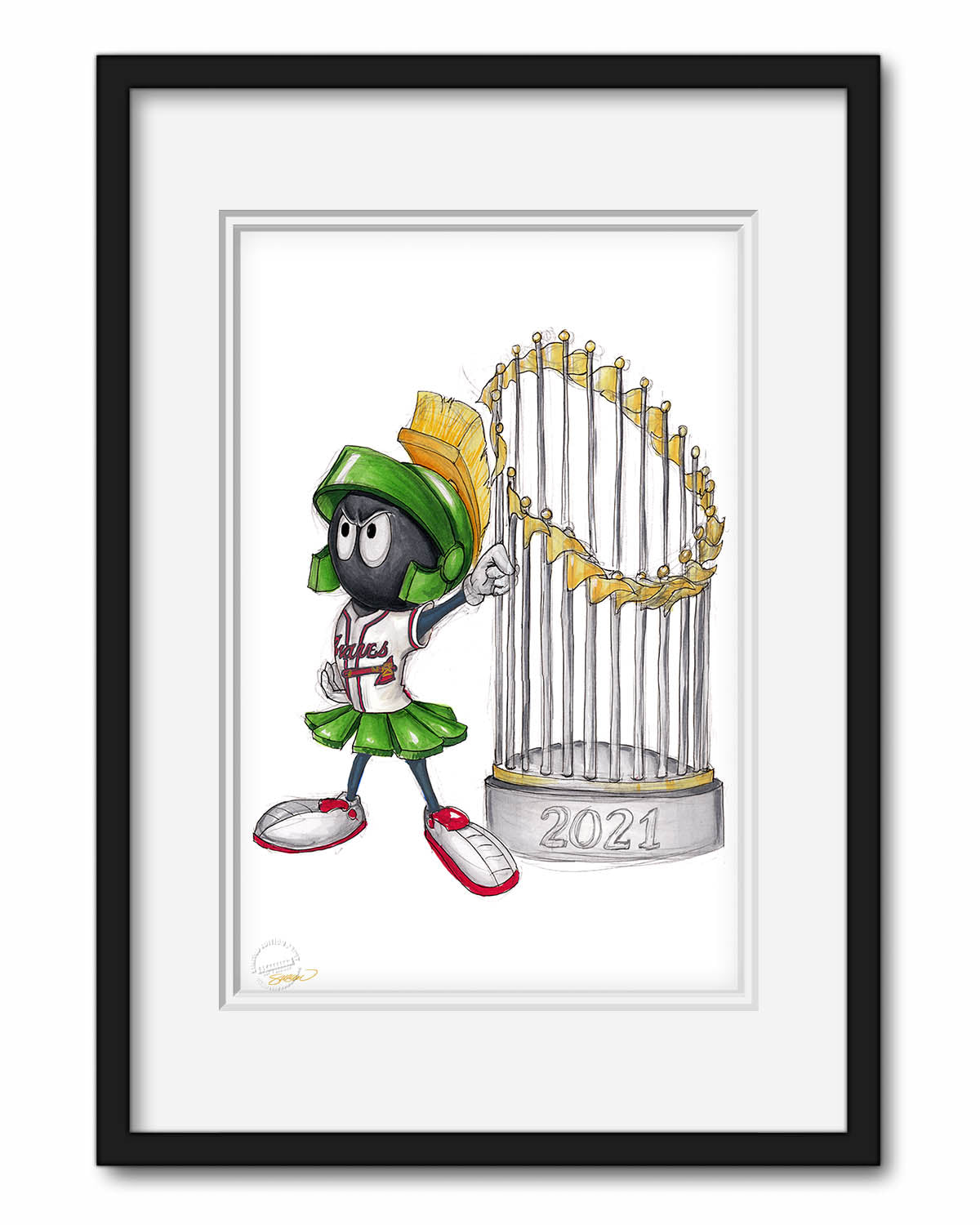 World Series Marvin The Martian 2021 Limited Edition Fine Art Print