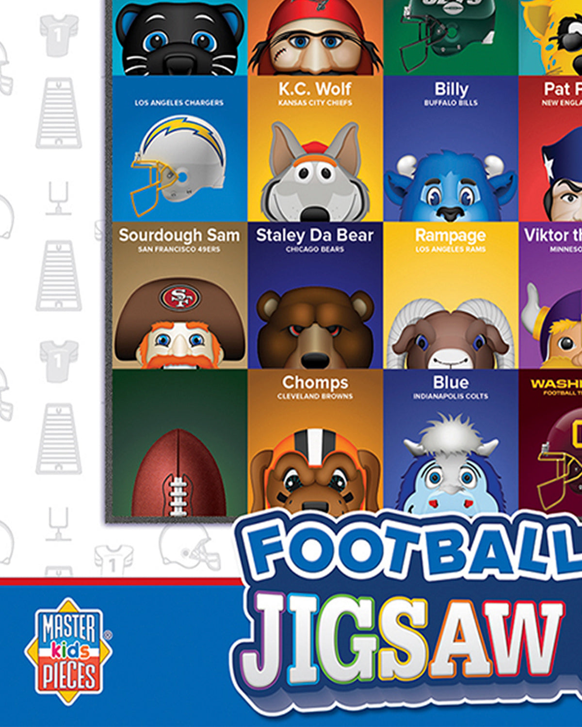 Minimalist NFL Mascot Jigsaw Puzzle