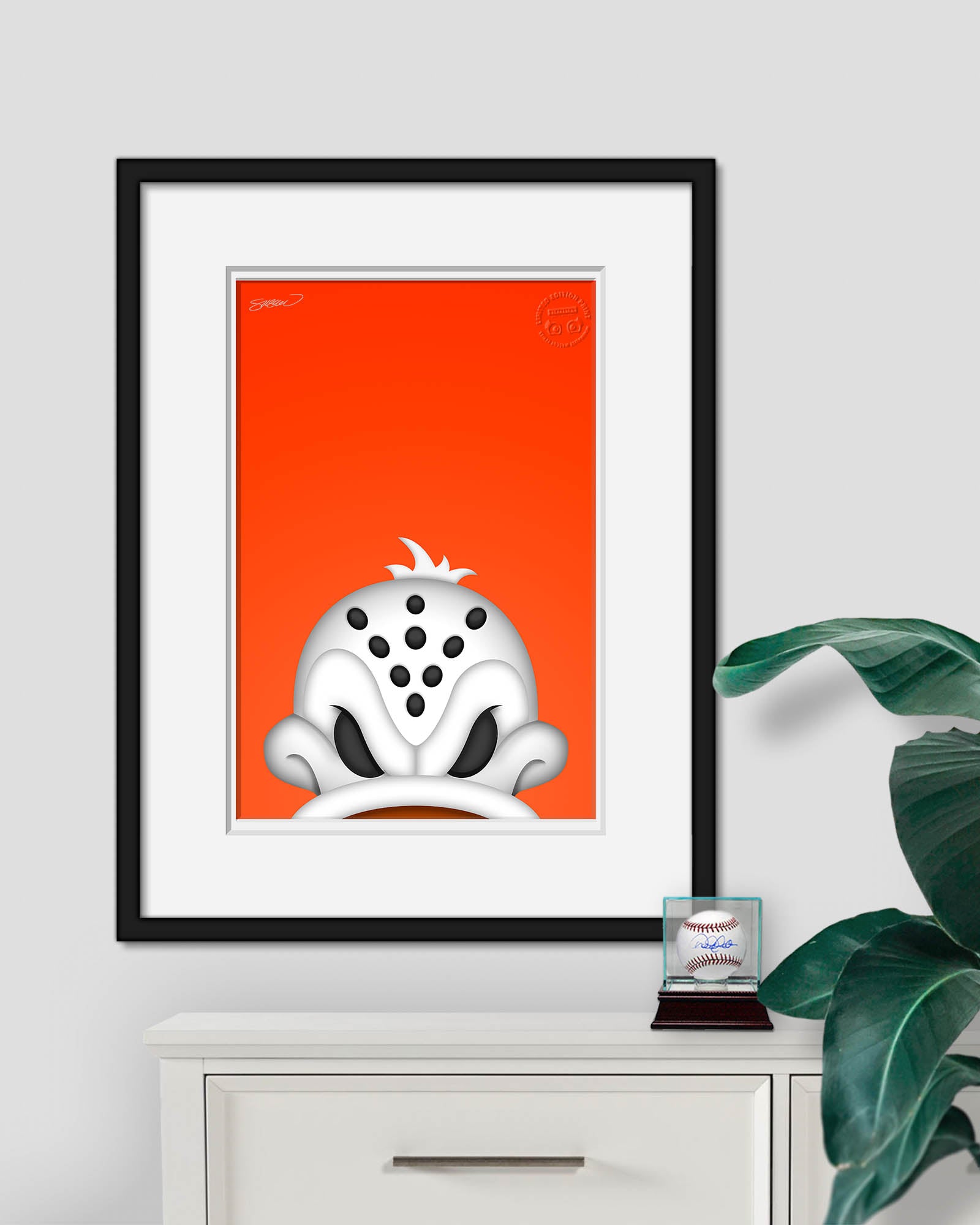 Wild Wing Art Print | Anaheim Ducks Mascot – S. Preston Art + Designs