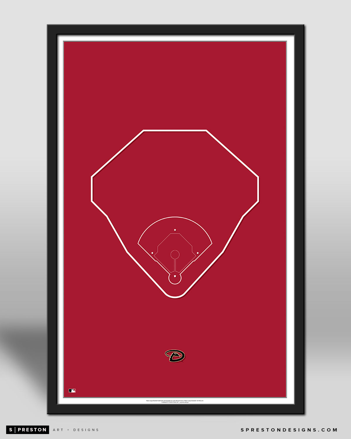 MLB Outline Ballpark - Chase Field Arizona Diamondbacks - S Preston