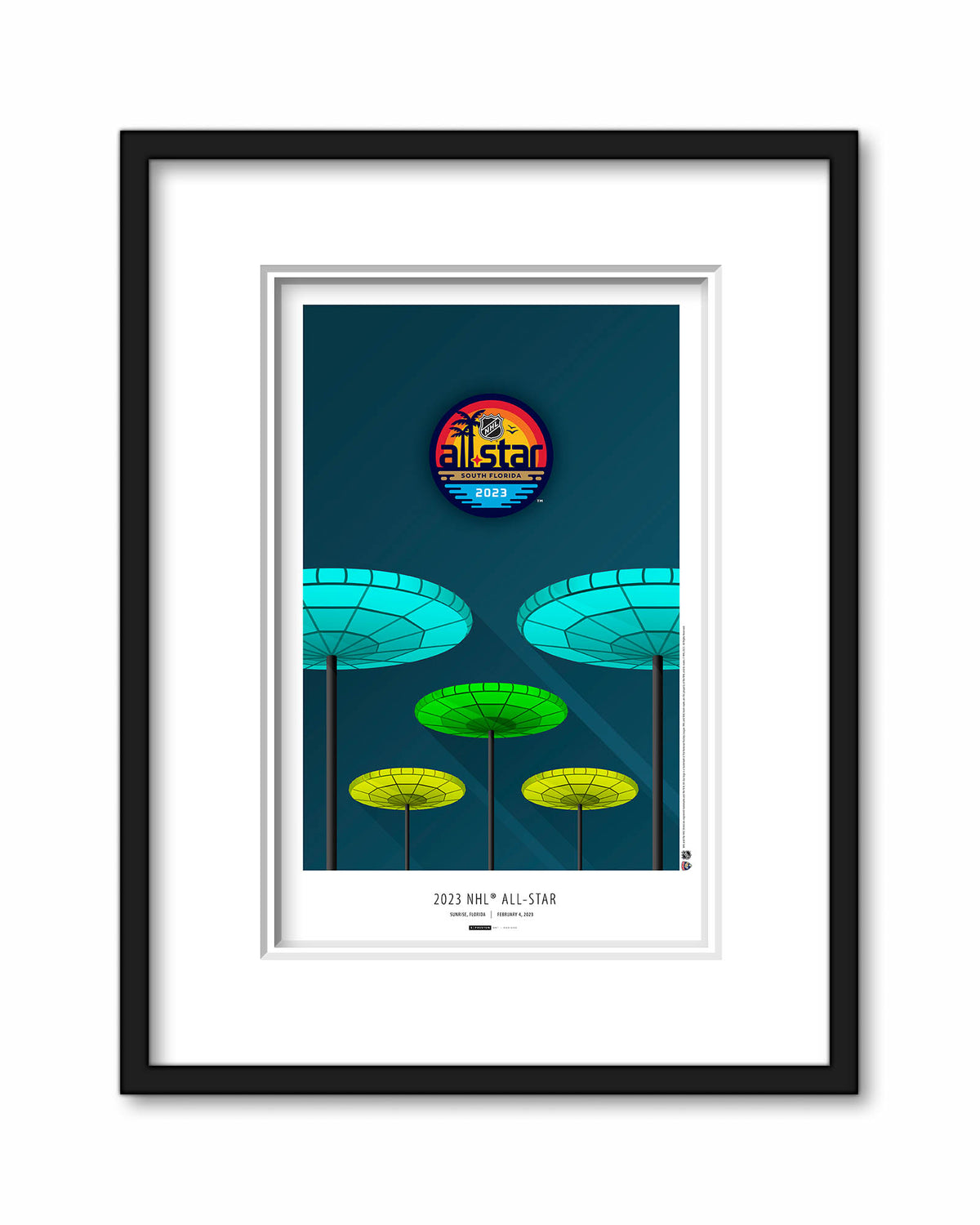 2023 NHL All-Star Game Minimalist FLA Live Arena Limited Edition Art Print