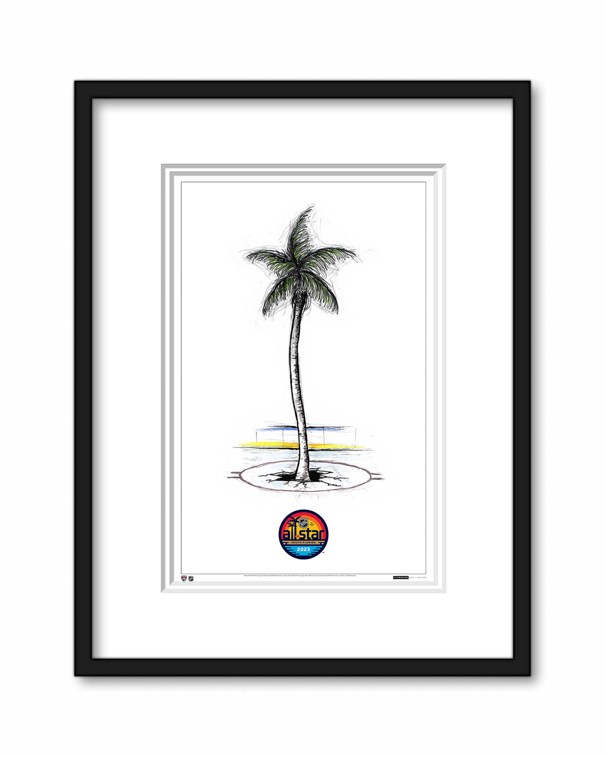 2023 NHL All-Star Game Sketch Limited Edition Art Print