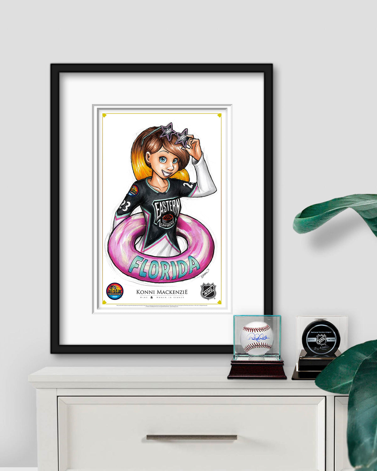 WinS® NHL Konni Mackenzie 2023 All-Star Game Jersey Poster Print