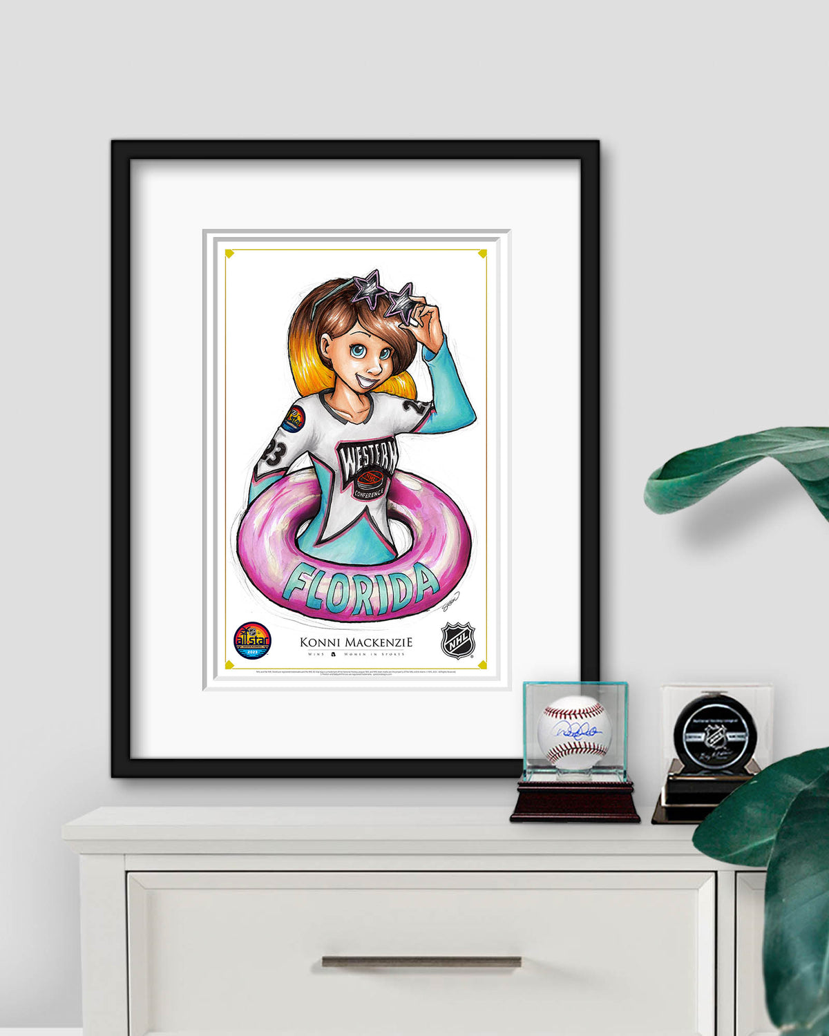 WinS® NHL Konni Mackenzie 2023 All-Star Game Jersey Poster Print