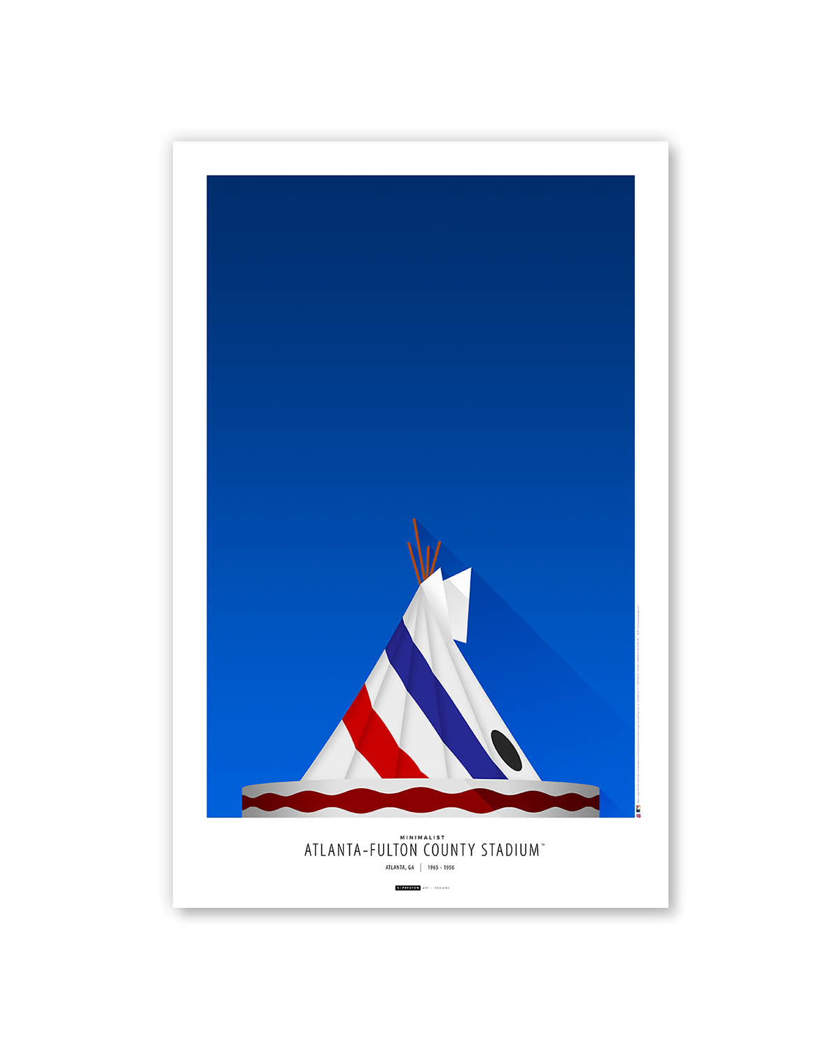 Minimalist Atlanta-Fulton County Stadium