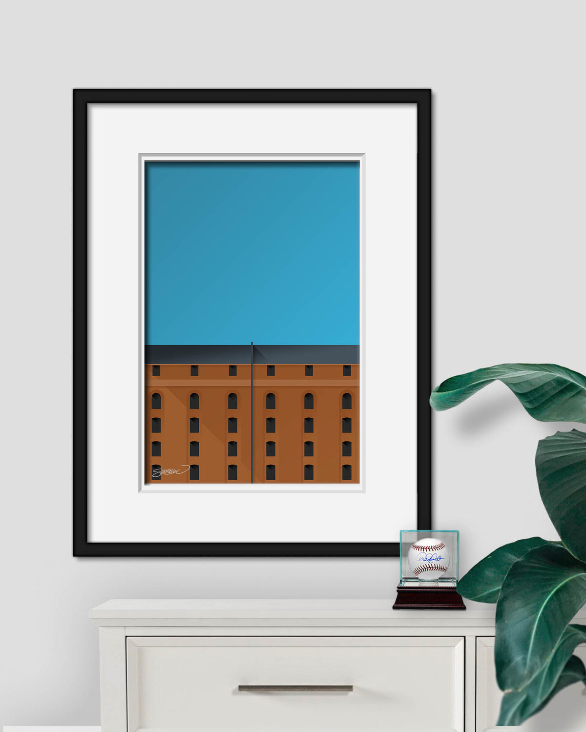 Minimalist Camden Yards Art Print