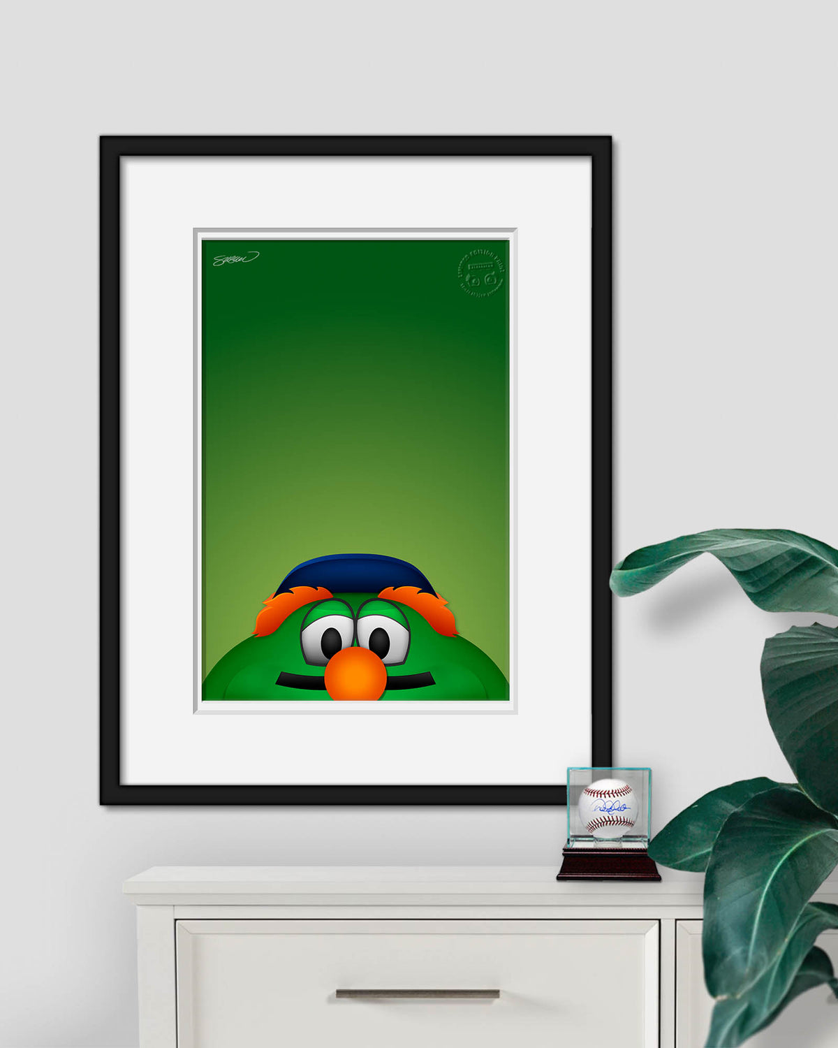 Minimalist Wally the Green Monster