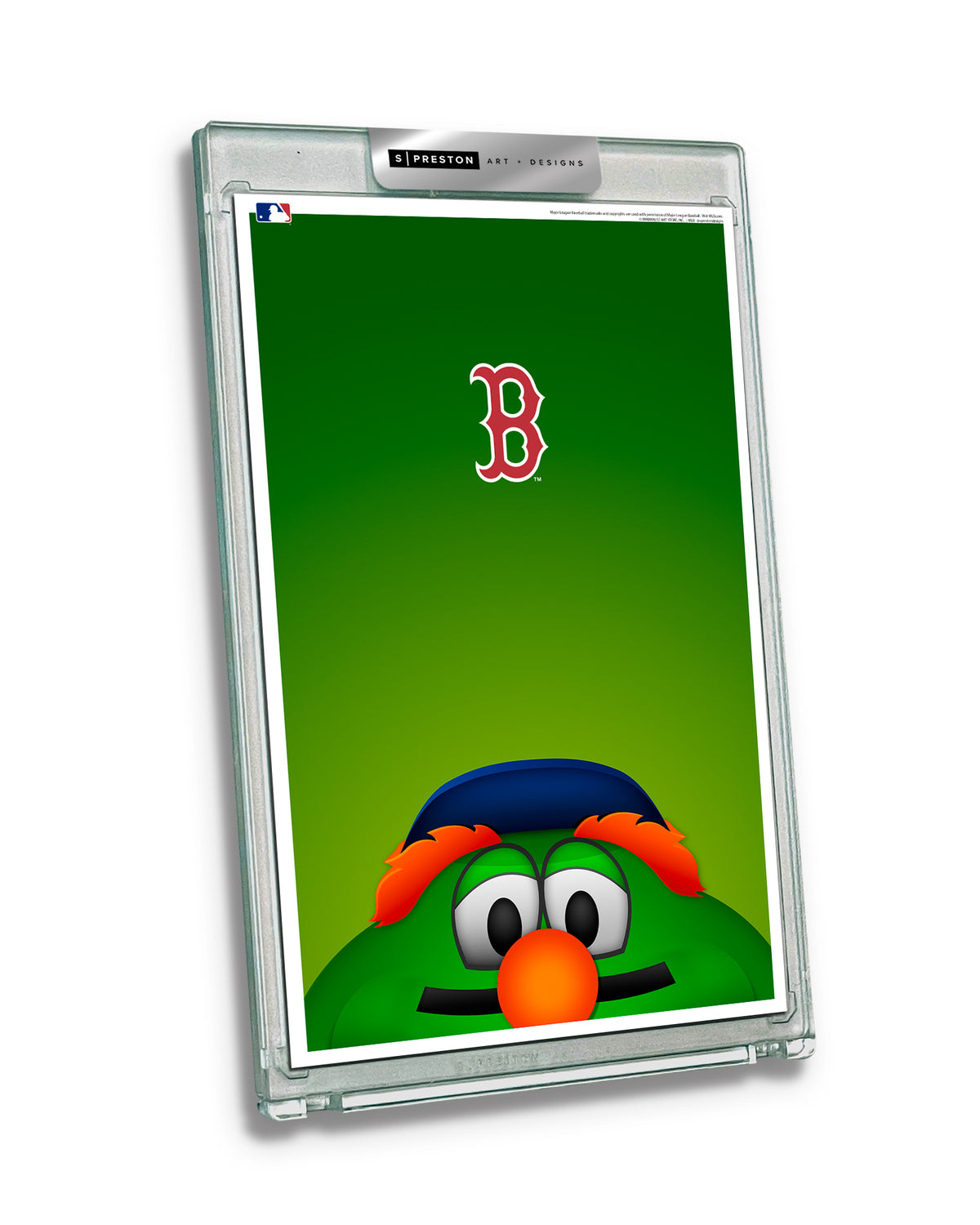 Minimalist Wally The Green Monster Peeker Limited Edition Art Card Slab