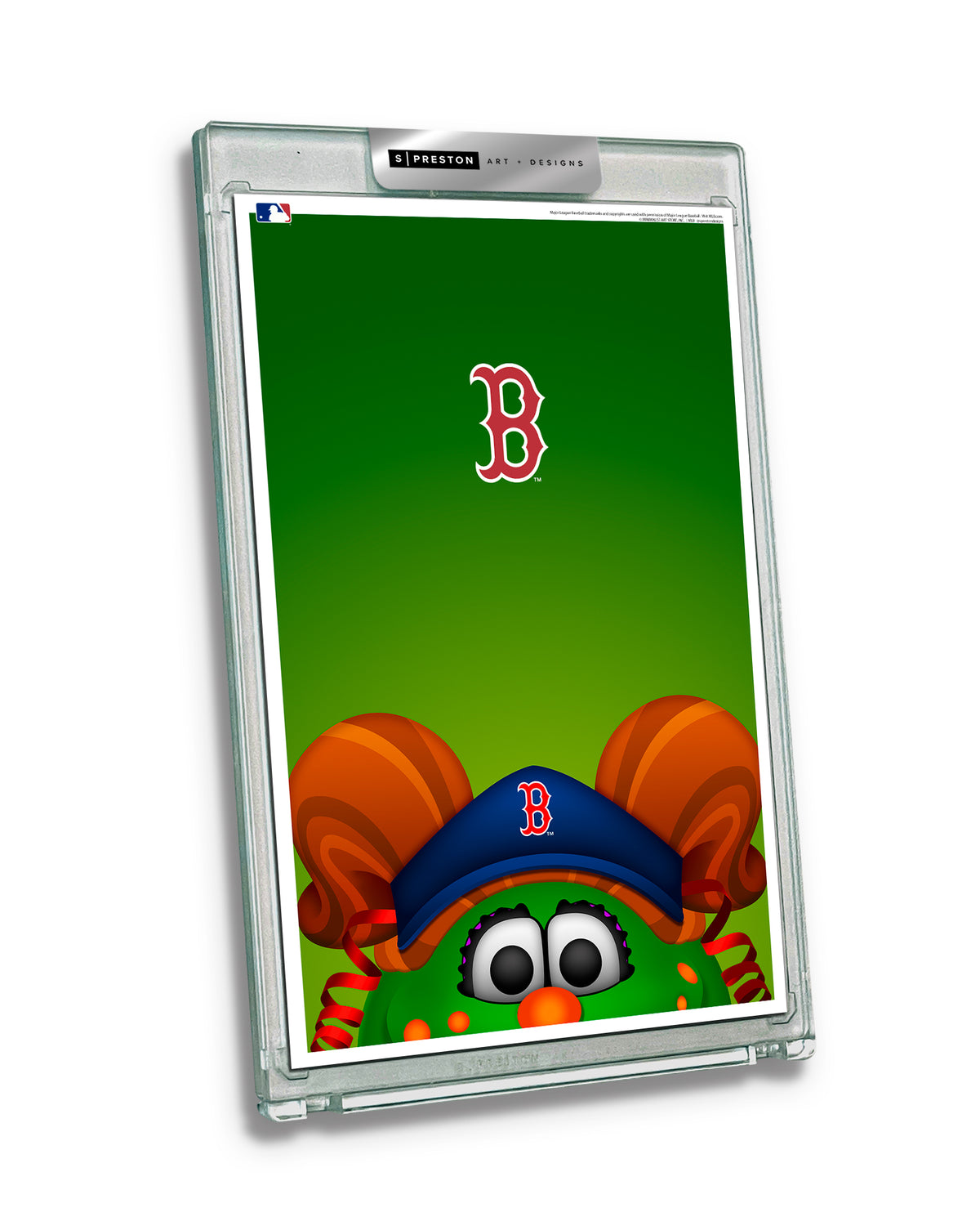 Minimalist Tessie Monster Peeker Limited Edition Art Card Slab