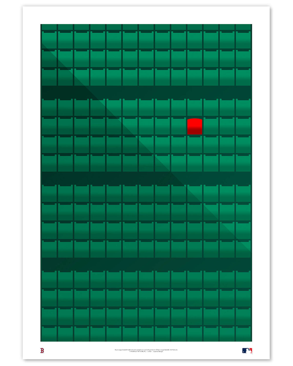 Minimalist Fenway Park Fine Art Print