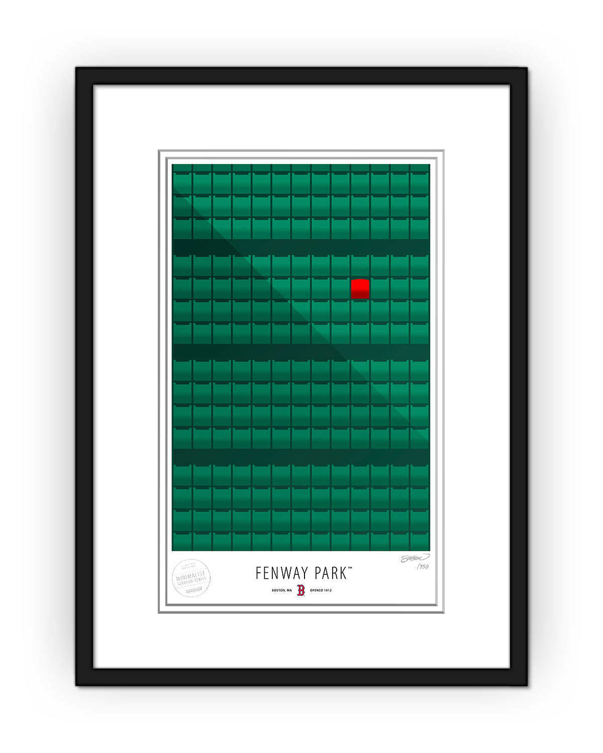 Minimalist Fenway Park Art Print
