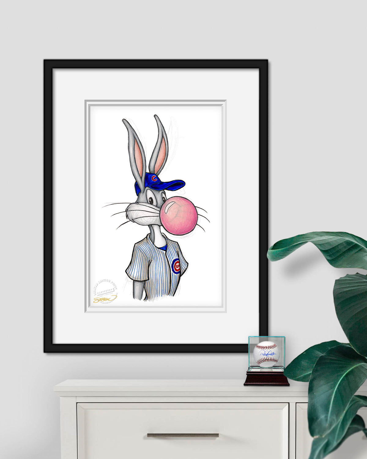 Bubblegum Bugs x MLB Cubs Limited Edition Fine Art Print