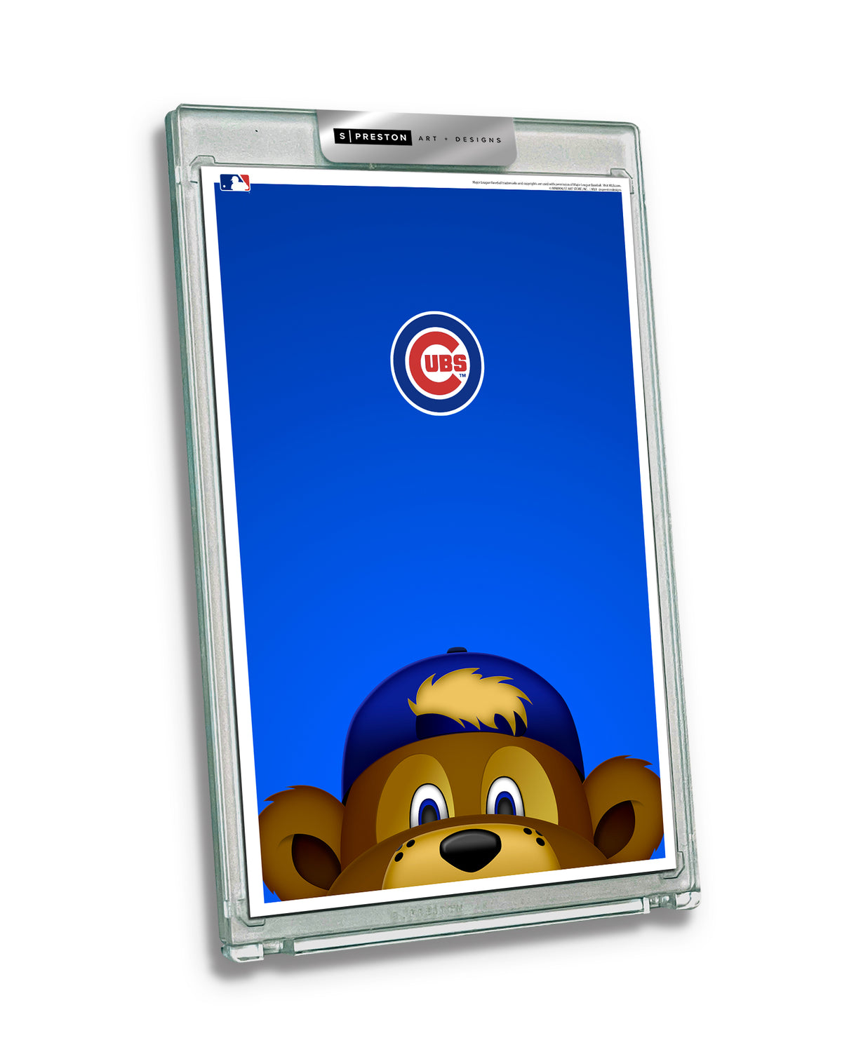 Minimalist Clark The Cub Peeker Limited Edition Art Card Slab