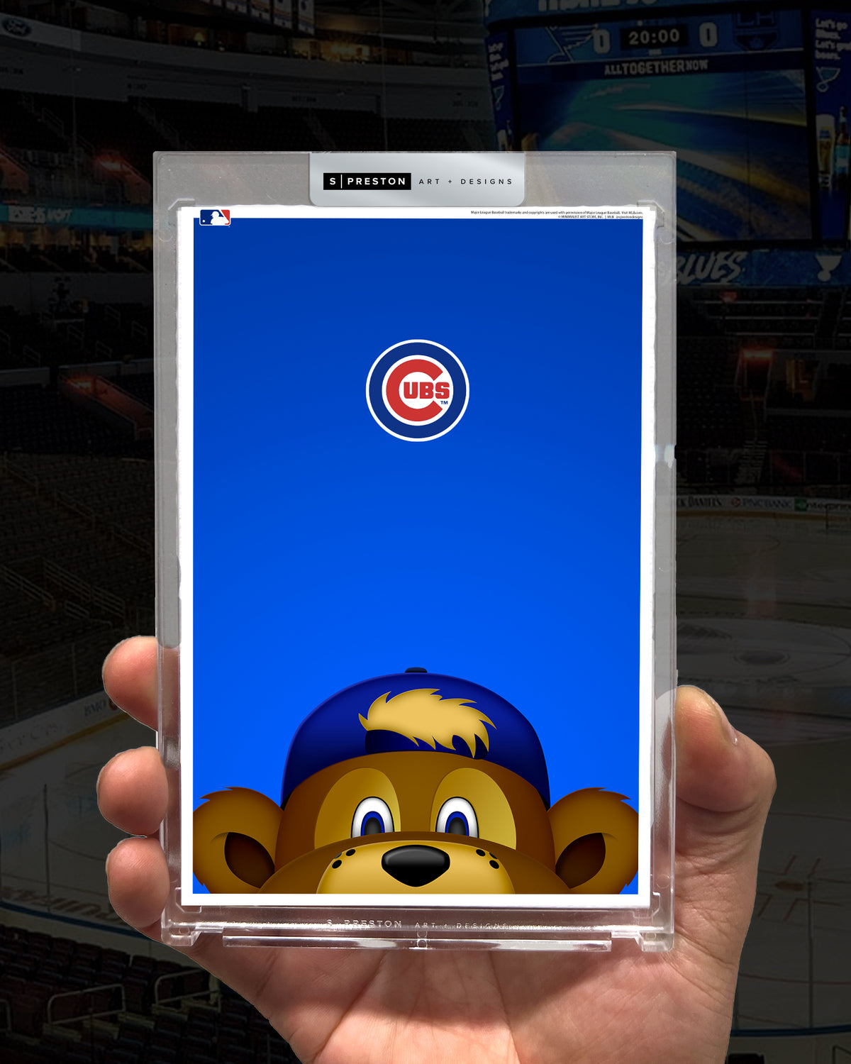 Minimalist Clark The Cub Peeker Limited Edition Art Card Slab