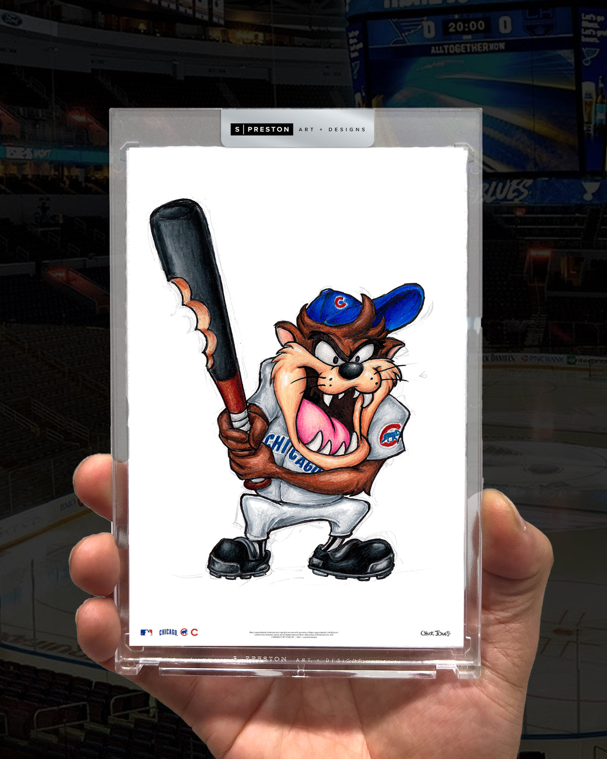 Taz On Deck x MLB Cubs Limited Edition Art Card Slab