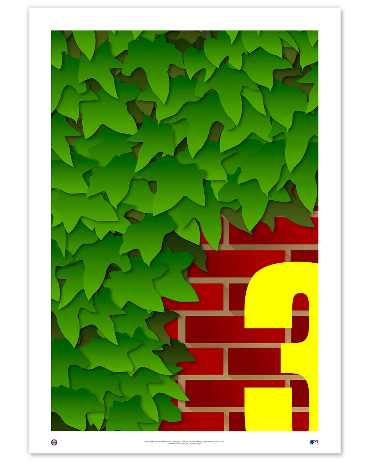 Minimalist Wrigley Field Fine Art Print