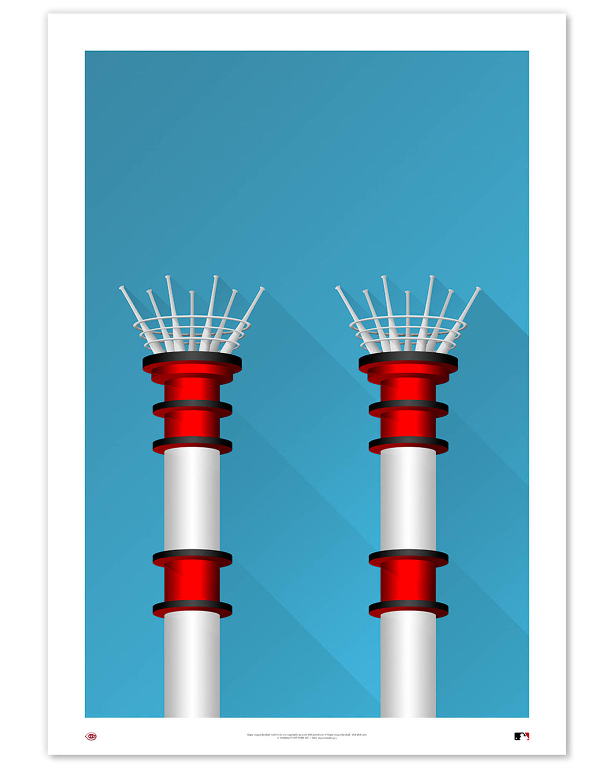 Minimalist Great American Ball Park Fine Art Print