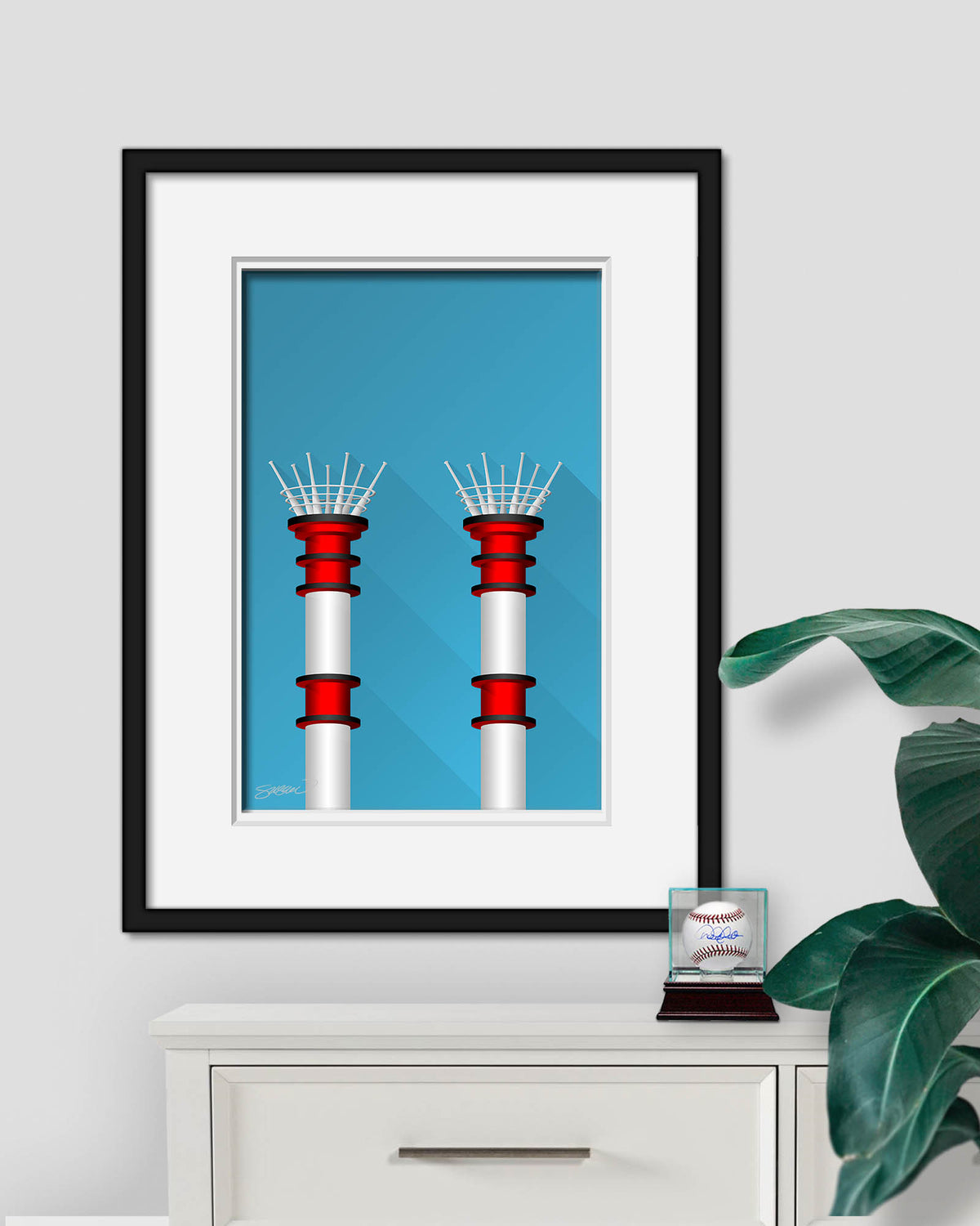 Minimalist Great American Ball Park Fine Art Print