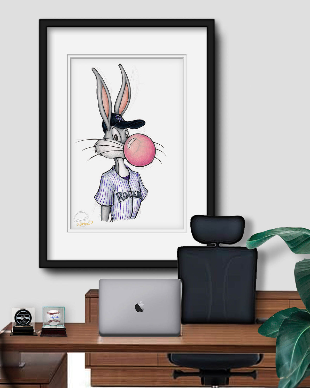 Bubblegum Bugs x MLB Rockies Limited Edition Fine Art Print